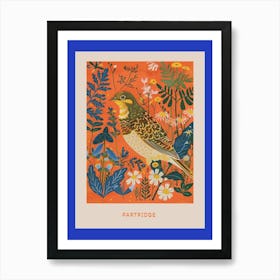 Spring Birds Poster Partridge 2 Art Print