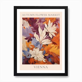 Autumn Flower Market Poster Vienna Art Print