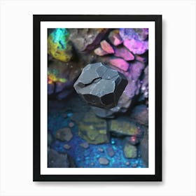 Rock In The Water Art Print