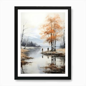 'Falling Leaves' Art Print