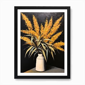 Bouquet Of Goldenrod Flowers, Autumn Fall Florals Painting 1 Art Print