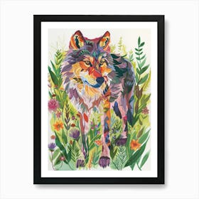 Wolf In The Wild Art Print