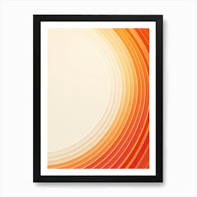 Abstract Orange Background Art Print