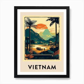 Vietnam Vintage Travel Poster Art Print