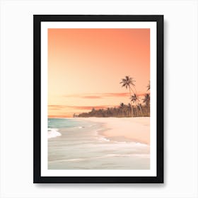 Bavaro Beach Dominican Republic At Sunset 2 Art Print