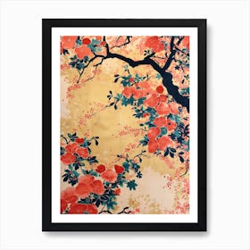 Great Japan  Hokusai Botanical Japanese 6 Art Print