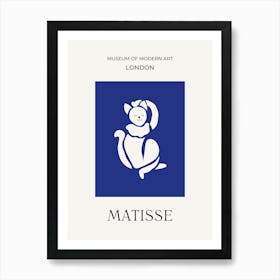 Matisse Blue Cat Art Print