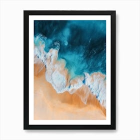 Aerial View Of A Beach 3 Art Print