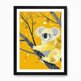 Yellow Koala 2 Art Print