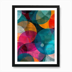 Abstract Circles 38 Art Print