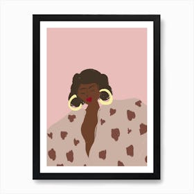 The Proud One Pink Woman 1 Art Print