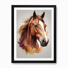 Horse Head Painting Art Print