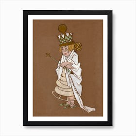 White Queen (1915), Alice in Wonderland Art Print