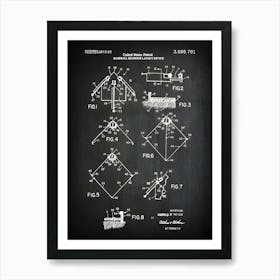 Baseball Diamonds Patent Print Baseball Home Plate Baseball Poster Baseball Decor Baseball Decor Baseball Wall Art Baseball Sb7811 Art Print