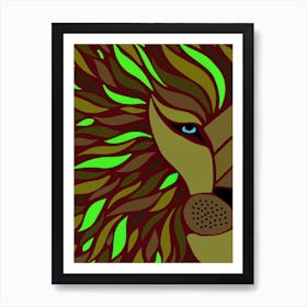 Lion Head 1 Art Print