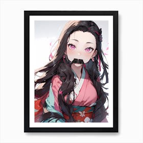 Demon Slayer Nezuko Kamado (212) 1 Art Print