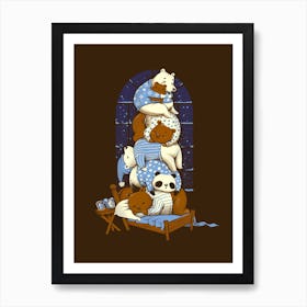 Good Night Bears Art Print