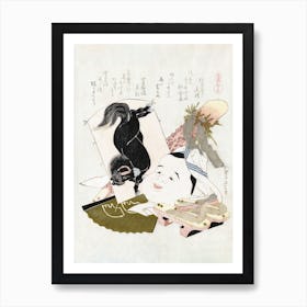 Horse Clogs, Katsushika Hokusai Art Print