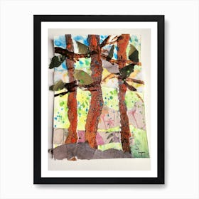 Trees In The Forest Art Print