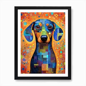 Dachshund abstracts Art Print