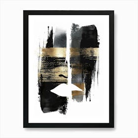 Black And Gold 37 Art Print