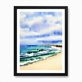Collaroy Beach 4, Australia Watercolour Art Print