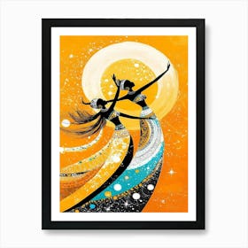 Two Dancers Art Print