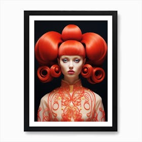 Red Doll 3 Art Print