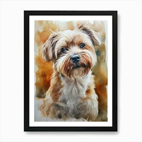 Maltese Watercolor Painting 2 Art Print