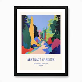 Colourful Gardens Royal Palace Of Laeken Gard Belgium 3 Blue Poster Art Print