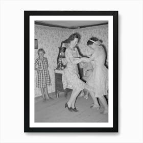 Dancers At The Square Dance, Pie Town, New Mexico By Russell Lee Art Print