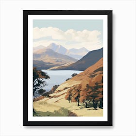 The Lake Districts Ullswater Way England 2 Hiking Trail Landscape Art Print
