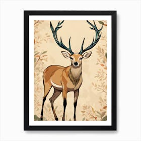 Deer art 1 Art Print