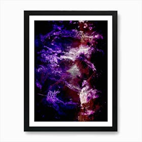 Abstract Purple Light Art Print