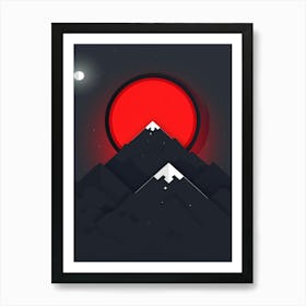 Sun Rises Over The Mountains Art Print