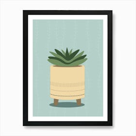 Potted Succulent 1 Art Print