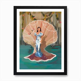 Modern Mermaid Art Print