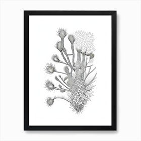 Rhipsalis Cactus William Morris Inspired 1 Art Print