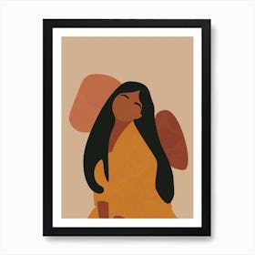 Abstract Woman Modern Minimalist Art Print