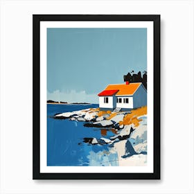 House By The Sea, Sweden Art Print