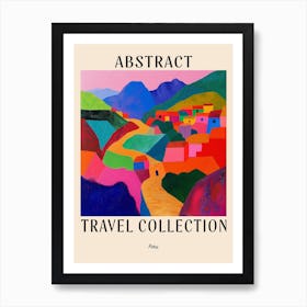 Abstract Travel Collection Poster Peru 2 Art Print