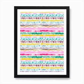 Garlands Tribal Art Print