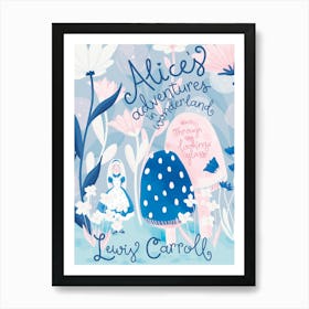 Book Cover - Alice In Wonderland by Lewis Carroll Art Print
