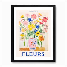 French Flower Poster Daisy Art Print