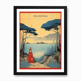 Inland Sea, Japan Vintage Travel Art 2 Poster Art Print