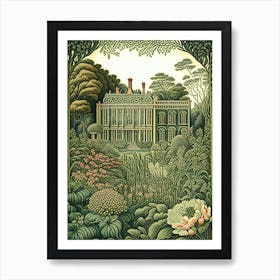 Longue Vue House And Gardens, Usa Vintage Botanical Art Print