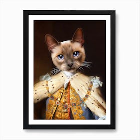 King Ramsay The Cat Pet Portraits Art Print
