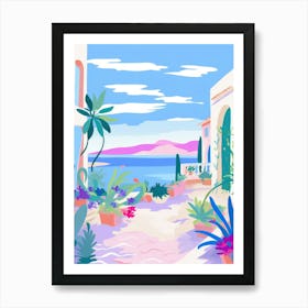 Olbia, Italy Colourful View 2 Art Print