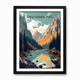 Tatra National Park Adventure - Travel Poster Art Print