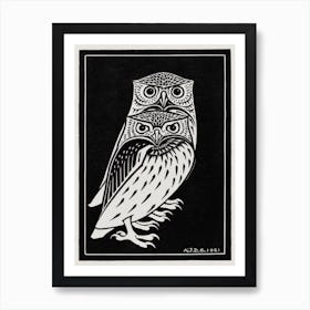 Two Owls, Julie De Graag Art Print